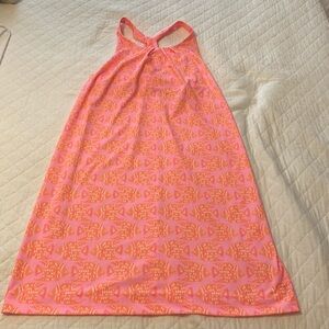 Vineyard Vines Pink and Orange Sleeveless Dress